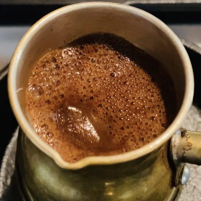 Frothy, foamy Turkish coffee : r/recipes